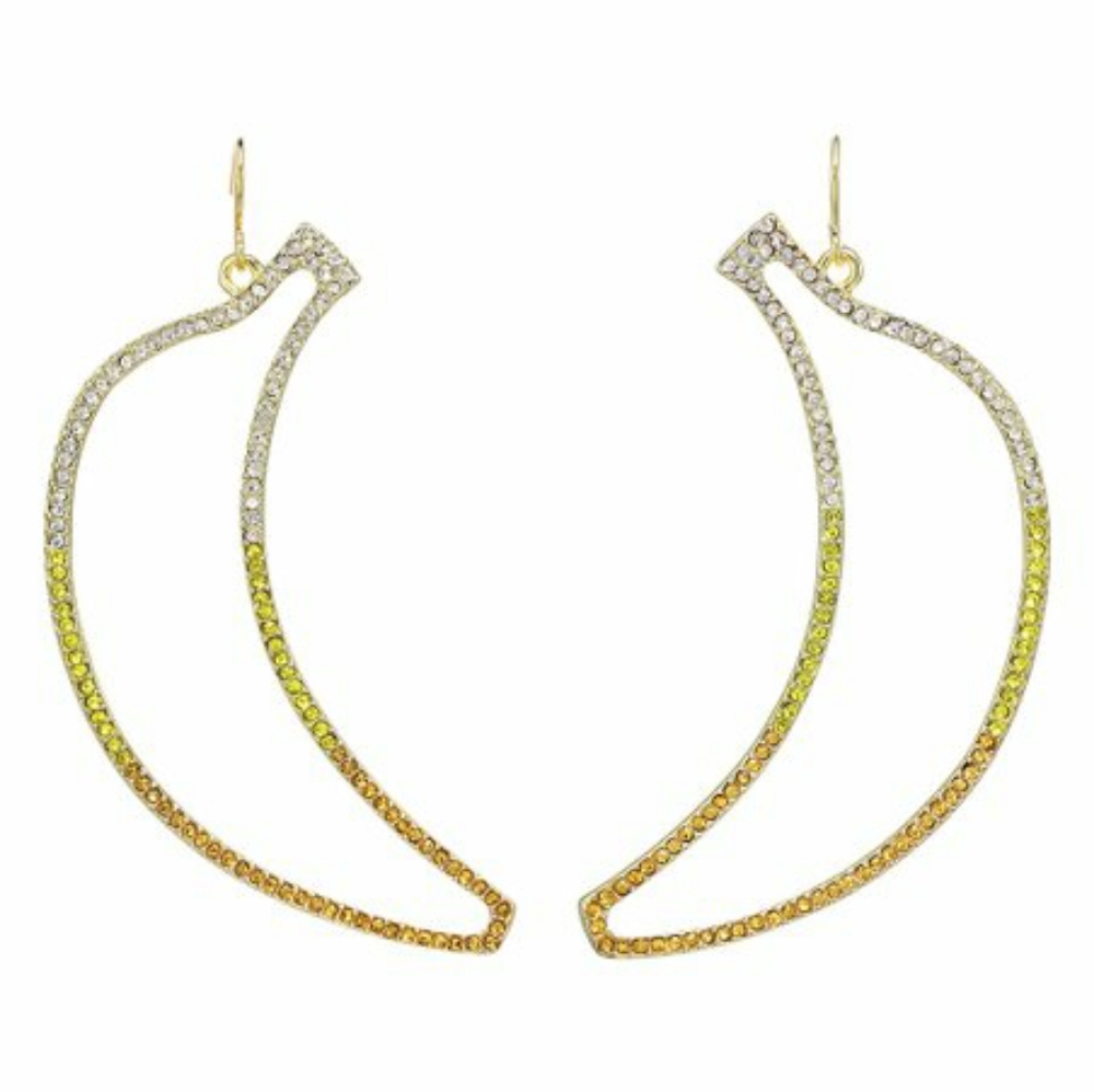 - Stella & Ruby banana silhouette earrings